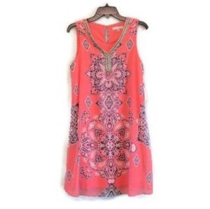 NWT Sandra Darren swing dress sz 8 lined Chiffon